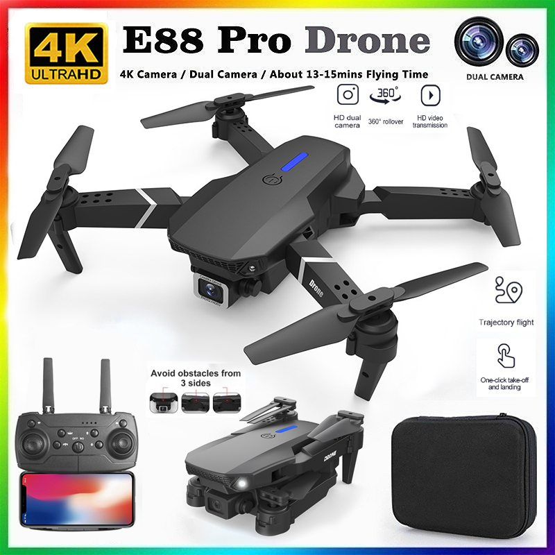 Drone Camera Wide Angle - 2026 신형 E88 프로페셔널 HD 4K