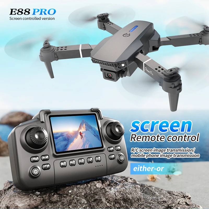 Drone Camera Wide Angle - 전문 E88 프로 드론 스크린 8K