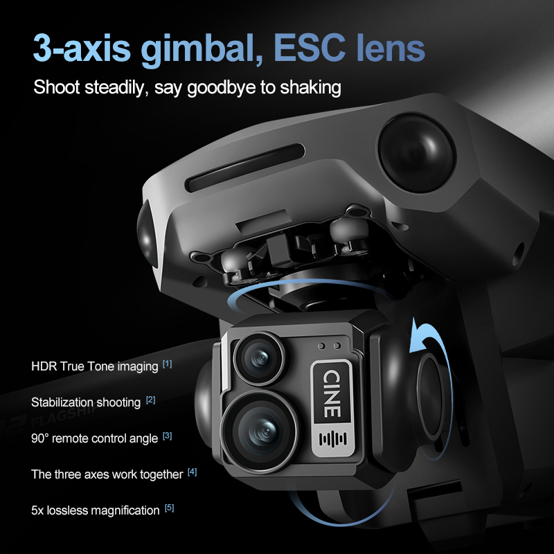 8K 3축 짐벌 브러시리스 7.2인치 터치스크린 FPV - Drone Camera With Gimbal 리뷰 및 가격