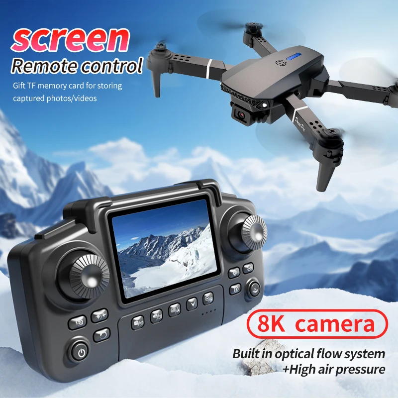 전문 E88 프로 드론 스크린 8K HD 카메라 WiF - Drone Camera Wide Angle 리뷰 및 가격