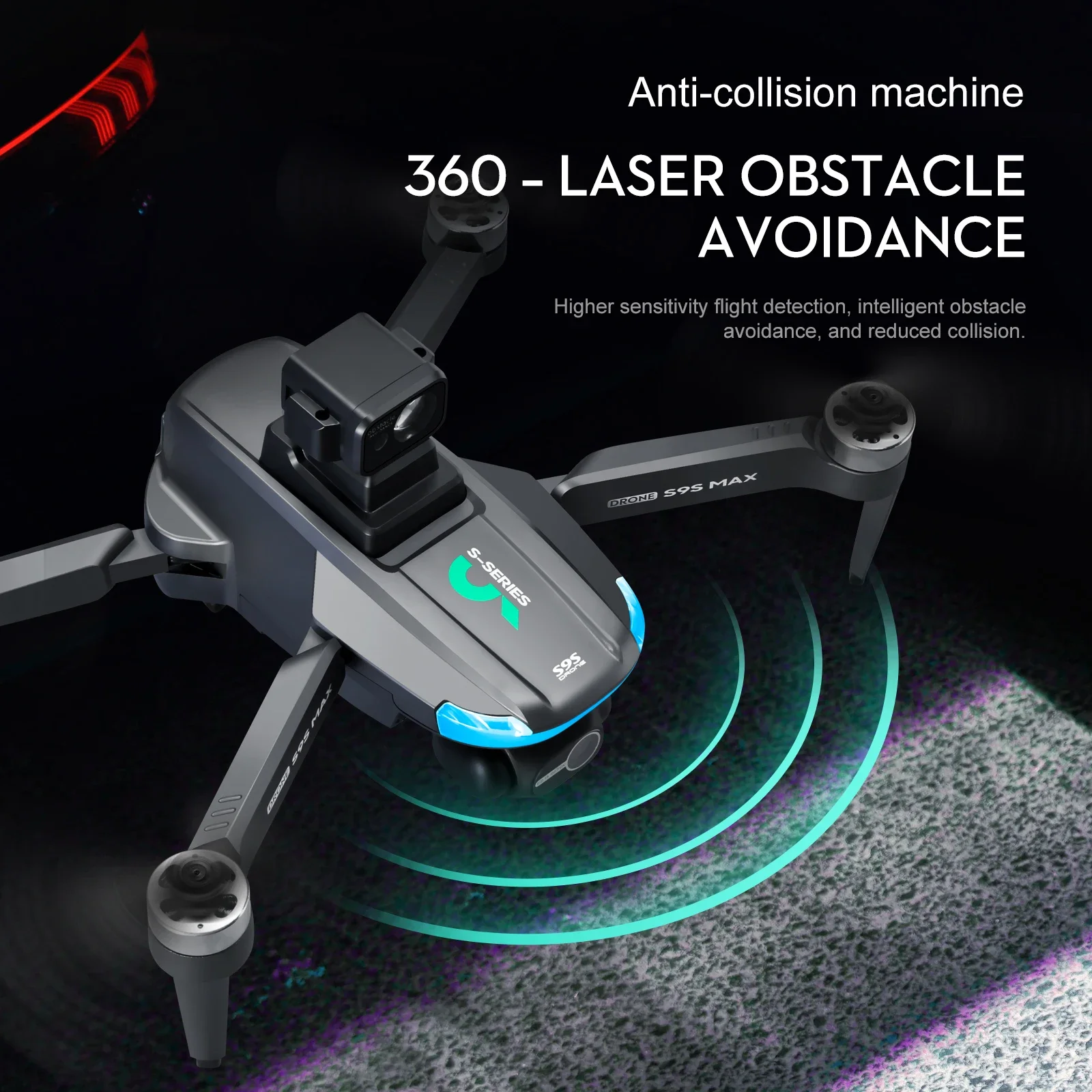 새로운 S9S MAX 미니 드론 4K 2축 PTZ HD - Drone Camera Wide Angle 리뷰 및 가격