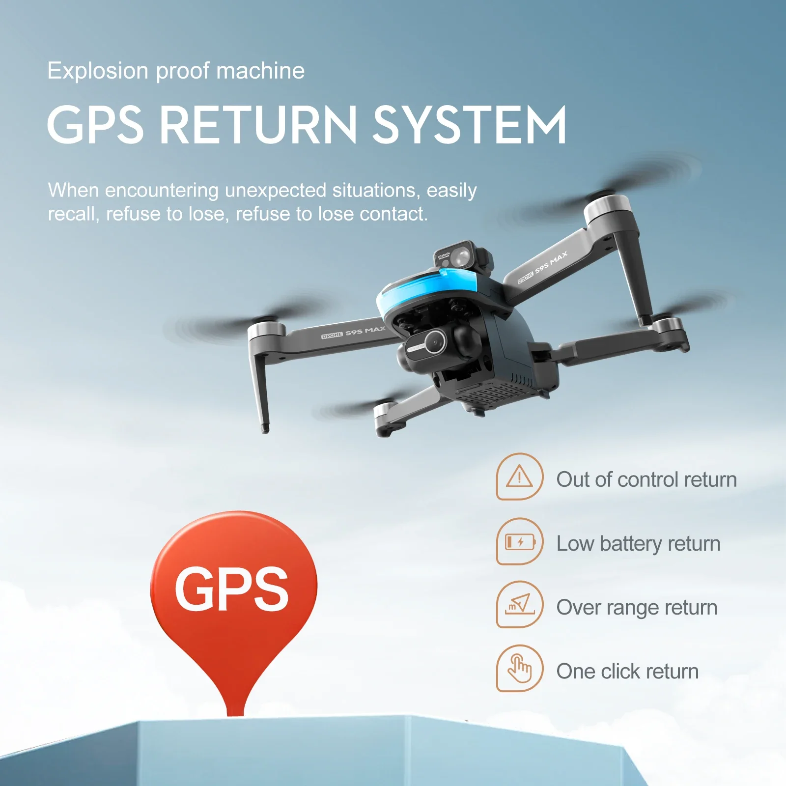 새로운 S9S MAX 미니 드론 4K 2축 PTZ HD - Drone Camera Wide Angle 리뷰 및 가격
