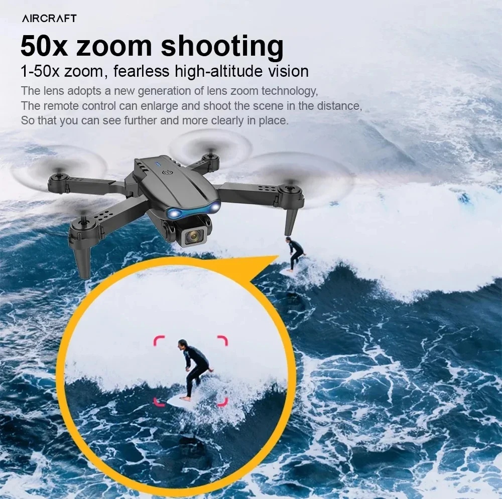 E99Pro 프로페셔널 쿼드콥터, 4K 듀얼 WiFi  - Eachine Drone E58 리뷰 및 가격
